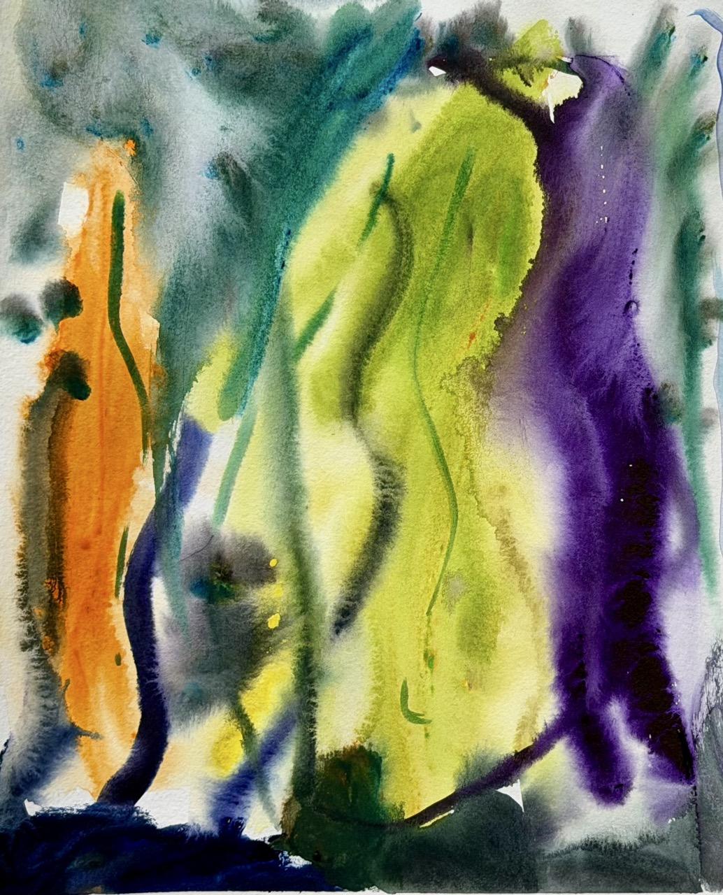 Watercolour on wet paper